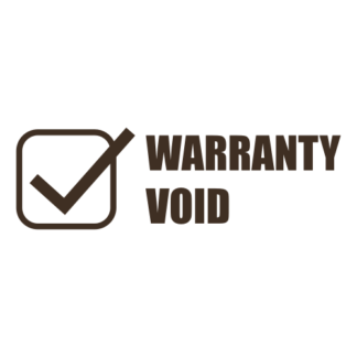 Warranty Void Decal (Brown)
